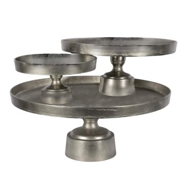 Image of Fuse Nickel Plated Pedestal Trays